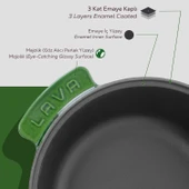 Lava Anatolia Selçuklu Güveci Çap (Ø)26 cm.  Yeşil thumbnail 7