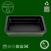 Lava Döküm Dikdörtgen 1/2 Gastronomi Küvet Ölçü 26x33cm.  Yeşil thumbnail 4