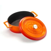 Lava Döküm Oval Tencere. Trendy Serisi Ölçü 21x25cm.  Turuncu thumbnail 2