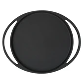 Lava Döküm Yuvarlak Pizza Krep Pankek Tavası Döküm Demir Yekpare Çift Kulplu Çap(Ø)20cm. thumbnail 3