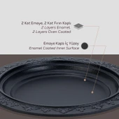 Lava Döküm Oval Döner Kebap Tabağı. Çap(Ø)28cm. - 4