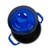 Lava Döküm Yuvarlak Tencere Döküm Demir Kapak Experience Serisi Çap(Ø)23cm  Mavi thumbnail 2