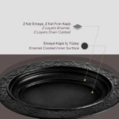 Lava Döküm Oval Döner, Kebap Tabağı. Ölçü 21x16cm. thumbnail 6