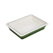 Lava Döküm Dikdörtgen 1/2 Gastronomi Küvet Ölçü 26x33cm.  Yeşil thumbnail 2