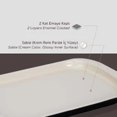 Lava Döküm Dikdörtgen Servis Tabağı Ölçü 32x20cm. thumbnail 4