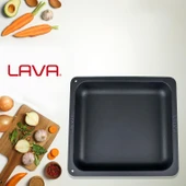 Lava Döküm Dikdörtgen 2/3 Gastronomi Küvet Ölçü 35x32cm.  Kırmızı - 5