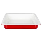 Lava Döküm Dikdörtgen 2/3 Gastronomi Küvet Ölçü 35x32cm.  Kırmızı thumbnail 3