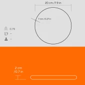 Lava Döküm Demir Nihale Çap(Ø)20cm. Turuncu - 4