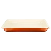 Lava Döküm Dikdörtgen 1/1 Gastronomi Küvet Ölçü 32x53cm.  Turuncu - 1