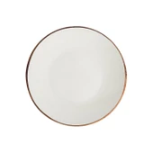 Lava Döküm Yuvarlak Servis Tabağı ve Kayın Servis Ahşabı. İçi Sable Çap(Ø)25cm. - 2