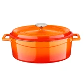 Lava Döküm Oval Tencere. Edition Serisi Ölçü 21x27cm.  Turuncu thumbnail 1