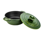 Lava Döküm Yuvarlak Tencere Döküm Demir Kapak Experience Majolik Serisi Çap(Ø)28cm  Yeşil thumbnail 2