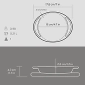 Lava Döküm Yuvarlak Sahan Döküm Demir Yekpare Çift Kulplu Kayın Servis Ahşabı Çap(Ø)12cm. thumbnail 5