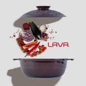 Lava Anatolia Selçuklu Güveci Çap (Ø)26 cm.  Mor thumbnail 8