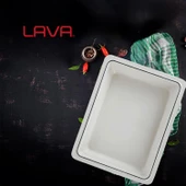 Lava Döküm Dikdörtgen 1/2 Gastronomi Küvet Ölçü 26x33cm.  Mor thumbnail 7