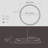 Lava Döküm Yuvarlak Servis Tabağı ve Kayın Servis Ahşabı. İçi Sable Çap(Ø)25cm. - 4