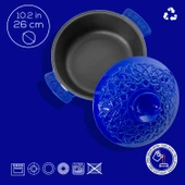 Lava Anatolia Selçuklu Güveci Çap (Ø)26 cm.  Mavi thumbnail 5