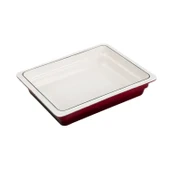 Lava Döküm Dikdörtgen 1/2 Gastronomi Küvet Ölçü 26x33cm.  Kırmızı thumbnail 2