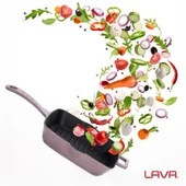 Lava Döküm Kare Izgara Tava Döküm Demir Yekpare Saplı Ölçü 20x20cm.  Mor thumbnail 7