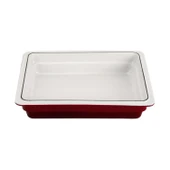 Lava Döküm Dikdörtgen 1/2 Gastronomi Küvet Ölçü 26x33cm.  Kırmızı thumbnail 1