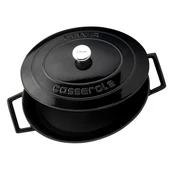 Lava Döküm Oval Tencere. Folk Serisi Ölçü 21x27cm.  Siyah - 3