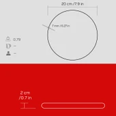 Lava Döküm Demir Nihale Çap(Ø)20cm. Kırmızı - 4