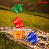 Lava Döküm Mini Tencere Folk Serisi Çap(Ø)9 cm.  Mavi - 8