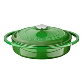 Lava Döküm Çok Amaçlı Yayvan Tencere Döküm Demir Kapak Heritage Serisi Çap(Ø)28cm.  Yeşil - 1