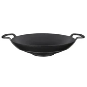 Lava Döküm Yuvarlak Wok Döküm Demir Yekpare Çift Kulplu Çap(Ø)38cm. thumbnail 1