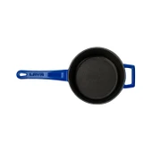 Lava Döküm Yuvarlak Sos Tenceresi Cam kapaklı, Metal Saplı. Glaze Serisi Çap(Ø16 cm. Mavi - 3