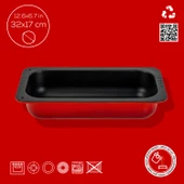 Lava Döküm Dikdörtgen 1/3 Gastronomi Küvet Ölçü 32x17cm. Kırmızı - 4