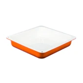 Lava Döküm Dikdörtgen 2/3 Gastronomi Küvet Ölçü 35x32cm.  Turuncu thumbnail 3