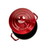 Lava Döküm Yuvarlak Tencere Döküm Demir Kapak Experience Majolik Serisi Çap(Ø)28cm  Kırmızı thumbnail 3