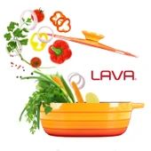 Lava Döküm Oval Tencere Döküm Demir Kapak Experience Serisi Ölçü 24x33cm.  Turuncu thumbnail 7