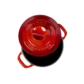 Lava Döküm Yuvarlak Tencere Döküm Demir Kapak Experience Serisi Çap(Ø)23cm  Kırmızı thumbnail 2