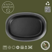 Lava Döküm Oval Fajita Tabağı Ölçü 12x19cm. - 2
