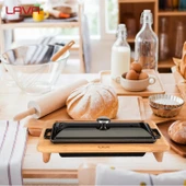 Lava Döküm Ekmek Tenceresi / Kayın Ağacı Servis Standı / Terrine Serisi. Ölçü 11x29cm.  Siyah thumbnail 7