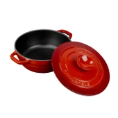 Lava Döküm Yuvarlak Tencere Döküm Demir Kapak Experience Serisi Çap(Ø)28cm  Kırmızı thumbnail 2