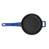 Lava Döküm Yuvarlak Kızartma Tavası Döküm Demir Yekpare Saplı Çap(Ø)16cm.  Mavi thumbnail 3