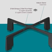 Lava Döküm Kare Nihale Çap(Ø)20cm. - 4