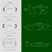Lava Döküm 6X Trendy Serisi Döküm Demir Tencere Tava Çeyiz Seti  Yeşil thumbnail 6