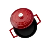 Lava Döküm Yuvarlak Tencere. Folk Çap(Ø)20cm.  Kırmızı thumbnail 3