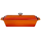 Lava Döküm Ekmek Tenceresi / Terrine Serisi. Ölçü 11x29cm.  Turuncu - 1