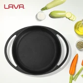 Lava Döküm Yuvarlak Sahan Döküm Demir Yekpare Çift Kulplu Çap(Ø)16cm. thumbnail 7