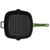 Lava Döküm Kare Izgara Tava Döküm Demir Yekpare Saplı Ölçü 26x26cm.  Yeşil thumbnail 2