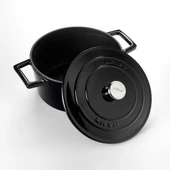 Lava Döküm Yuvarlak Tencere. Folk Çap(Ø)20cm.  Siyah - 2