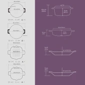 Lava Döküm 5X Trendy Serisi Döküm Demir Tencere Tava Çeyiz Seti  Mor thumbnail 3