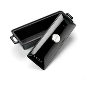 Lava Döküm Ekmek Tenceresi / Terrine Serisi. Ölçü 11x29cm.  Siyah thumbnail 3