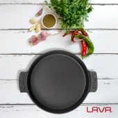 Lava Döküm Yuvarlak Güveç Kabı Döküm Demir Yekpare Çift Kulplu Çap(Ø)17cm. - 6