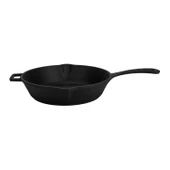 Lava Döküm Yuvarlak Kızartma Tavası Döküm Demir Yekpare Saplı. Çap(Ø)24cm thumbnail 3